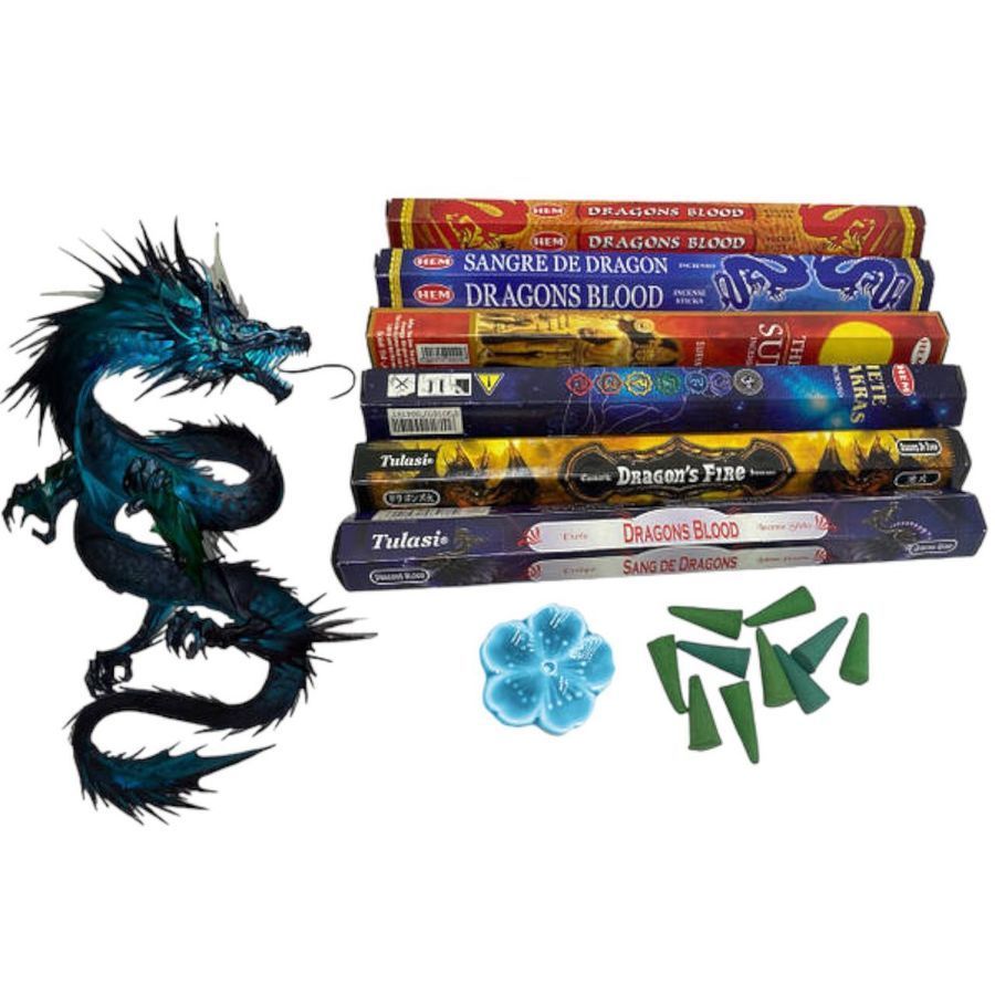 Набір пахощів Дерев'яний дракон Плюс підставка в подарунок NN085 NN085 фото
