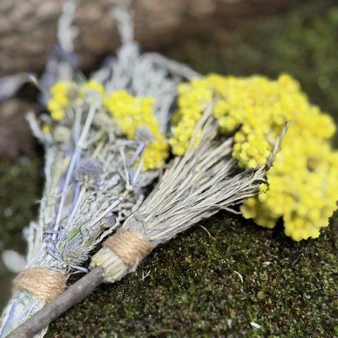 Обереговий набір з трав'яною зв'язкою та мітлою NN134 NN134 фото