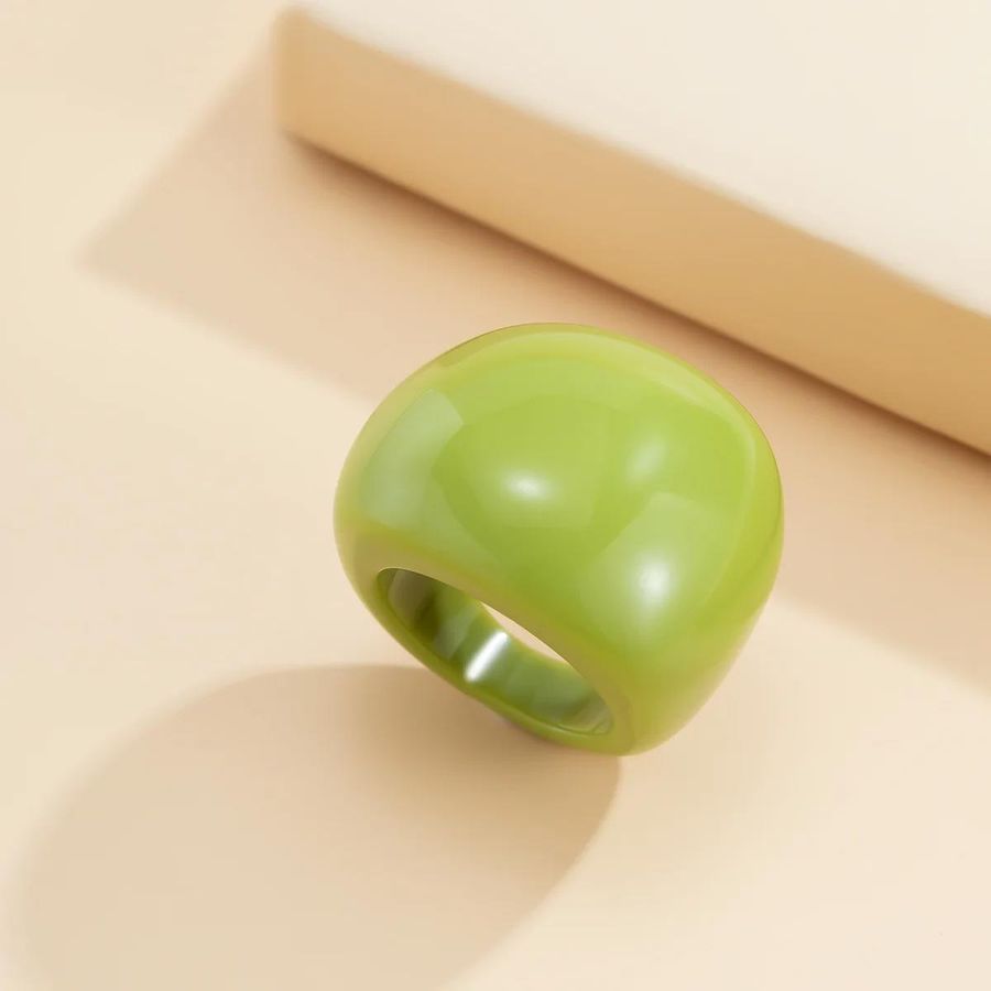 Каблучка масивна зі смоли Candy Drop зелена Podarkus BK1103-WG BK1103-WG фото