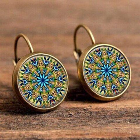 Серьги винтажные бохо Лесная мандала Podarkus BK137-21 BK137-21 фото