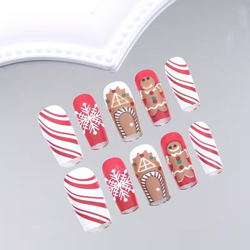 Накладные ногти Sweets для новогодних праздников Podarkus MK085-SW MK085-SW фото