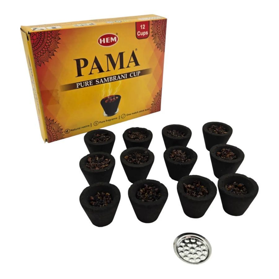 Чаші для окурювання Pama Pure Sambrani Cup HEM 12 шт 36573 36573 фото