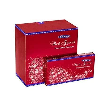 Red Jewel Червоний дорогоцінний камінь 60 грм (4/уп) Satya безосновное пахощі 34265 34265 фото