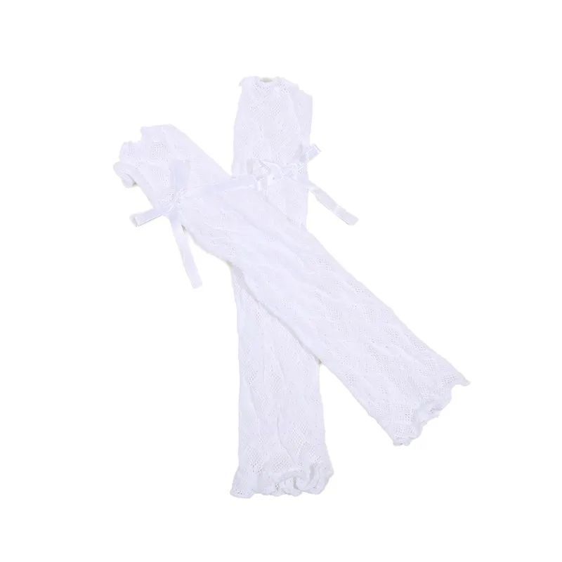 Манжеты длинные белые ажурные Podarkus BK1064-W BK1064-W фото