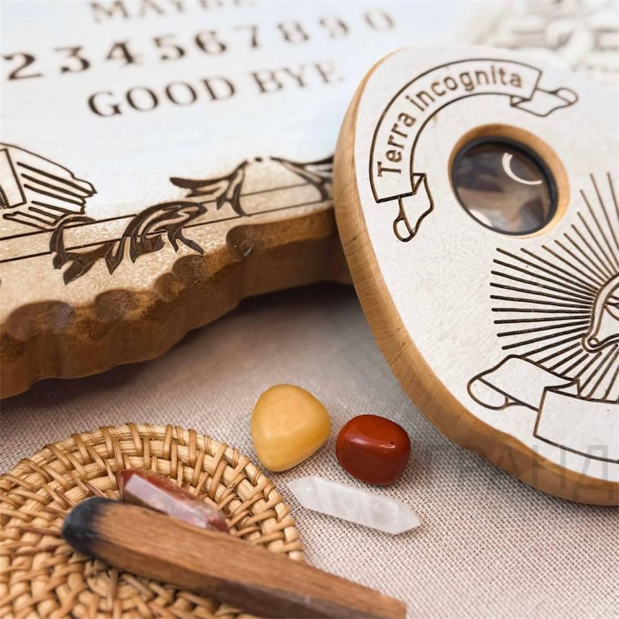 Эксклюзивная античная спиритическая доска OUIJA на английском языке. Указка 34951 34951 фото