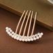 Заколка-гребінь для волосся зі стразами та перлинами Podarkus Прикраси для волосся BK415 BK415 фото 3
