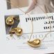 Комплект Сережки та підвіска Крапля Podarkus золотистий BK328-G BK328-G фото 2