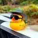 Гумова качечка у капелюсі та окулярах Crazy Duck на торпеду Podarkus AD014-7 AD014-7 фото 1