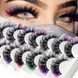 Накладные ресницы Color Mix 7 пар для праздничного макияжа Podarkus MK090 MK090 фото 1