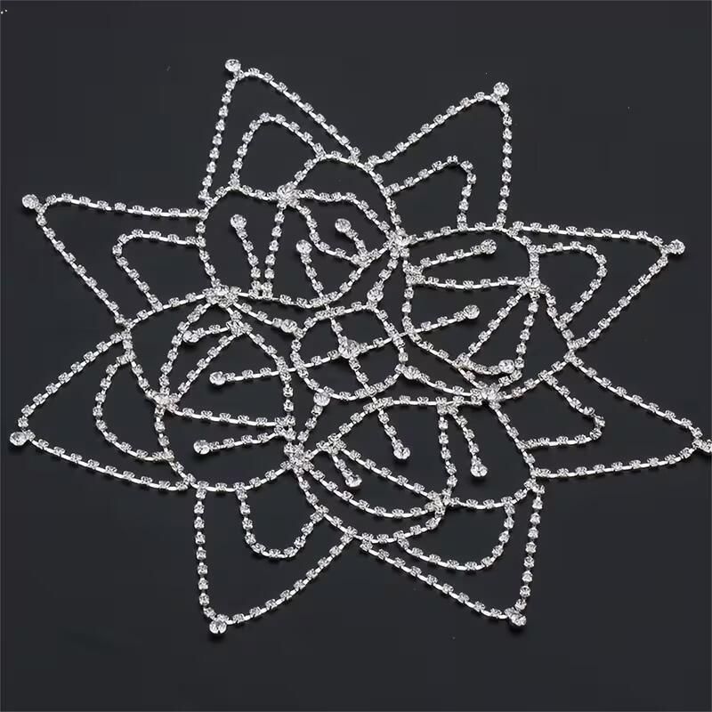 Прикраса на голову зі стразами Crystal Dew срібляста Podarkus BK1032-S BK1032-S фото