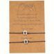 Парные браслеты Подкова удачи на черном шнурке Podarkus BK1008-BL BK1008-BL фото 4