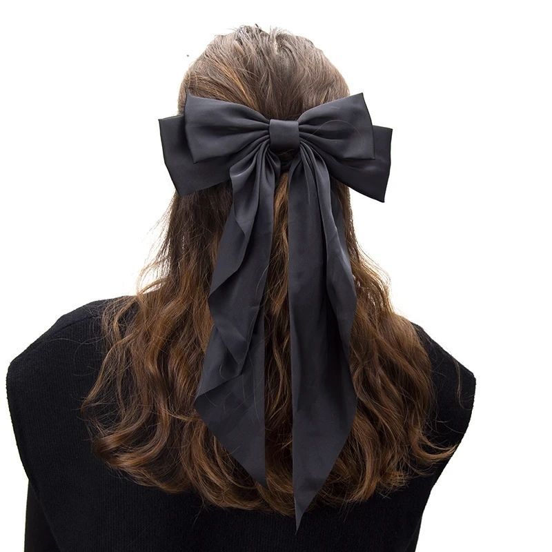 Женская заколка Бант для волос Podarkus black BK025-B BK025-B фото