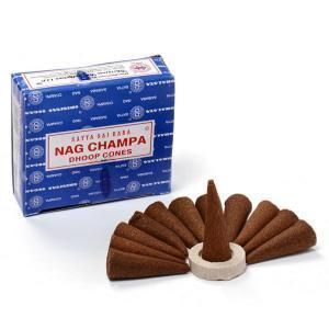 Nagchampa Dhoop Конуси 60 шт 5 по 12 Satya безосновне пахощі 32493 32493 фото