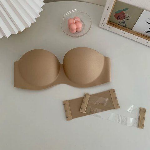 Бюстгальтер push up Балконет із силіконовою спинкою Безшовний гладкий Розмір 80B РК0044-B РК0044-B фото