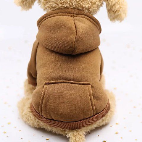 Худі для маленьких собак з капюшоном Капучино Розмір L Podarkus DK060-K-L DK060-K-L фото