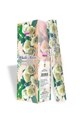Набір пахощів Darshan 120 шт White Rose (Біла троянда) 29085D 29085D фото