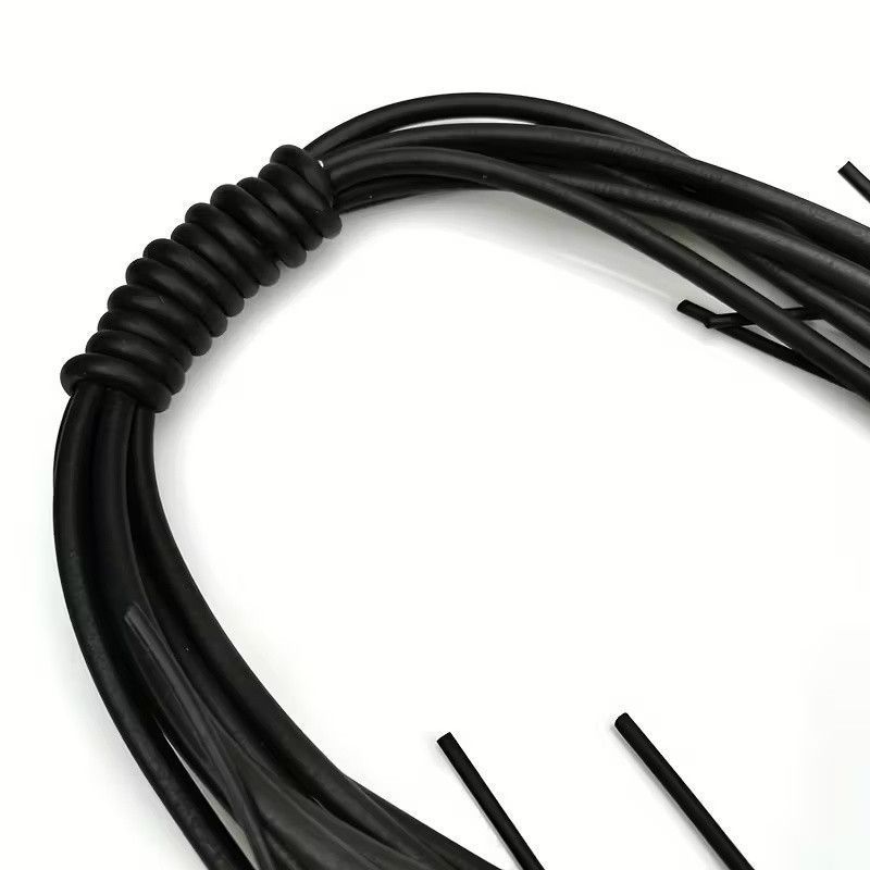 Колье длинное футуристическое резиновое Черное Podarkus BK951-B BK951-B фото
