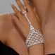 Браслет-слейв сріблястий Сіточка зі стразами BK1049-S BK1049-S фото 1
