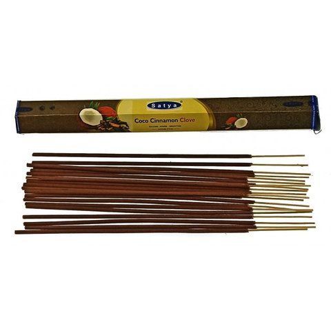 Пильцеве пахощі Coco Cinnamon Clove Кокос Кориця Гвоздика Satya Масала пахощі 34246-1 34246-1 фото