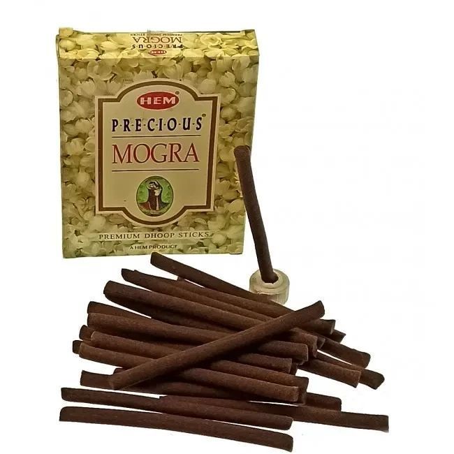 Пахощі Безосновні Mogra Dhoop 75 Gms Дорогоцінний жасмин 34217 34217 фото