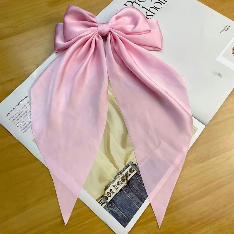 Жіноча заколка Бант для волосся Podarkus pink BK025-P BK025-P фото