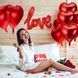 Повітряні кулі Серця LOVE з пелюстками для святкового декору DK045 DK045 фото 2