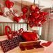 Повітряні кулі Серця LOVE з пелюстками для святкового декору DK045 DK045 фото 4