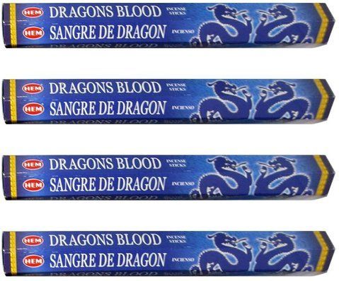 Набор благовоний Dragon Blood blue Голубая Кровь Дракона 4 шт NN017 NN017 фото