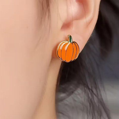 Сережки маленькі Гарбуз Halloween pumpkin Podarkus BK893 BK893 фото