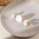 Каблучки Білі квіти 3 шт Золотисті Podarkus BK728-G BK728-G фото 2