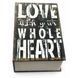 Книга-сейф 18 см Love with your whole heart 32053A 32053A фото 1