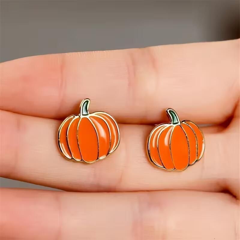 Серьги маленькие Тыква Halloween pumpkin Podarkus BK893 BK893 фото