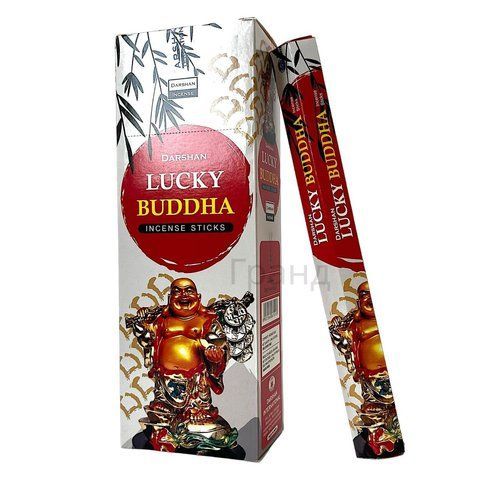Набір пахощів Lucky Budha Щасливий Будда Darshan 6 шестигранників Аромапалочки 35898K 35898K фото