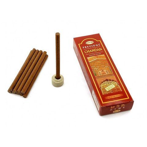Пахощі Безосновні Precious Chandan Dhoop Аромапалиці Дорогоцінний Сандал 34655 34655 фото