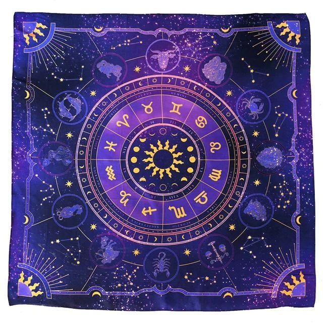 Скатерть для Таро 49x49 см Лунный зодиак FK060-4 FK060-4 фото