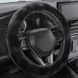 Оплітка на кермо М'яка плюшева універсальна Чорна PK0120-BL PK0120-BL фото 4