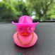 Гумова рожева качечка в капелюсі в окулярах Crazy Duck на торпеду Podarkus AD014-5 AD014-5 фото 3