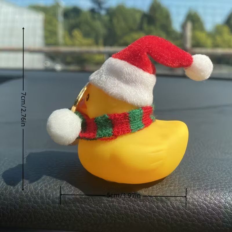 Гумова качечка Новорічна Christmas Crazy Duck на торпеду Podarkus AD014-8 AD014-8 фото