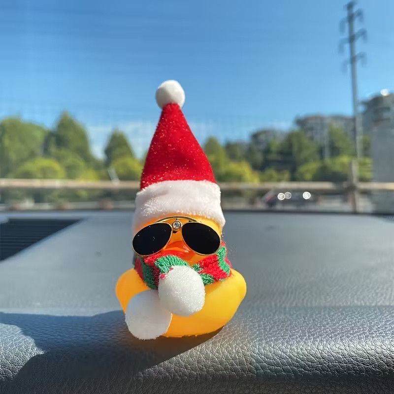 Гумова качечка Новорічна Christmas Crazy Duck на торпеду Podarkus AD014-8 AD014-8 фото