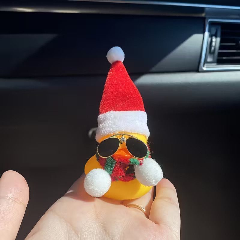 Гумова качечка Новорічна Christmas Crazy Duck на торпеду Podarkus AD014-8 AD014-8 фото