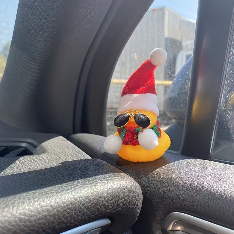 Гумова качечка Новорічна Christmas Crazy Duck на торпеду Podarkus AD014-8 AD014-8 фото