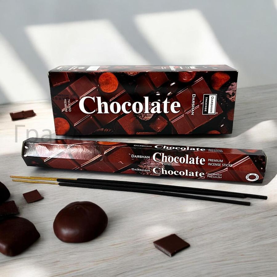 Набір пахощів Chocolate Шоколад Darshan 6 шестигранників Аромапалочки 21791K 21791K фото