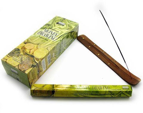 Набір пахощів Money Drawing (Грошовий Потік) + підставка 42799D 42799D фото