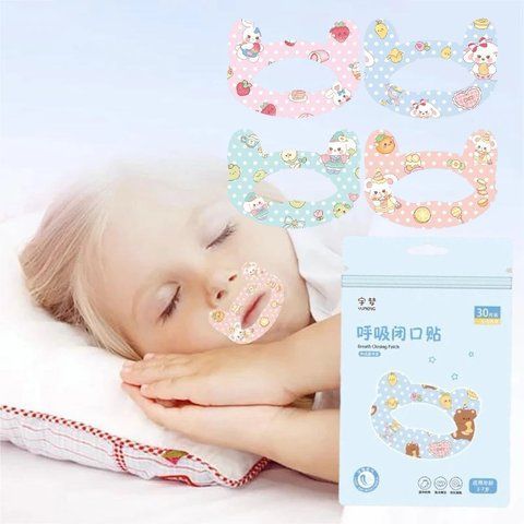Смужки для забезпечення носового дихання уві сні Kids Sleep Strips 30 шт 4 кольори PK013 PK013 фото