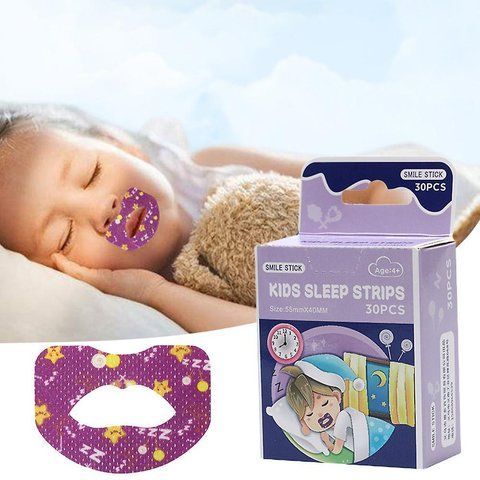 Смужки для забезпечення носового дихання уві сні Kids Sleep Strips 30 шт Дитячі PK011 PK011 фото