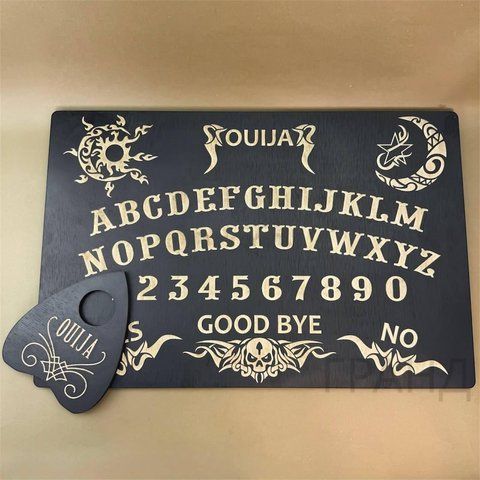 Спіритична дошка, англійською мовою, темна покрита емаллю, указка в комплекті 34685 34685 фото