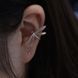 Кафа без проколу Бабка срібляста на ліве вухо BK1307-S-L BK1307-S-L фото 2