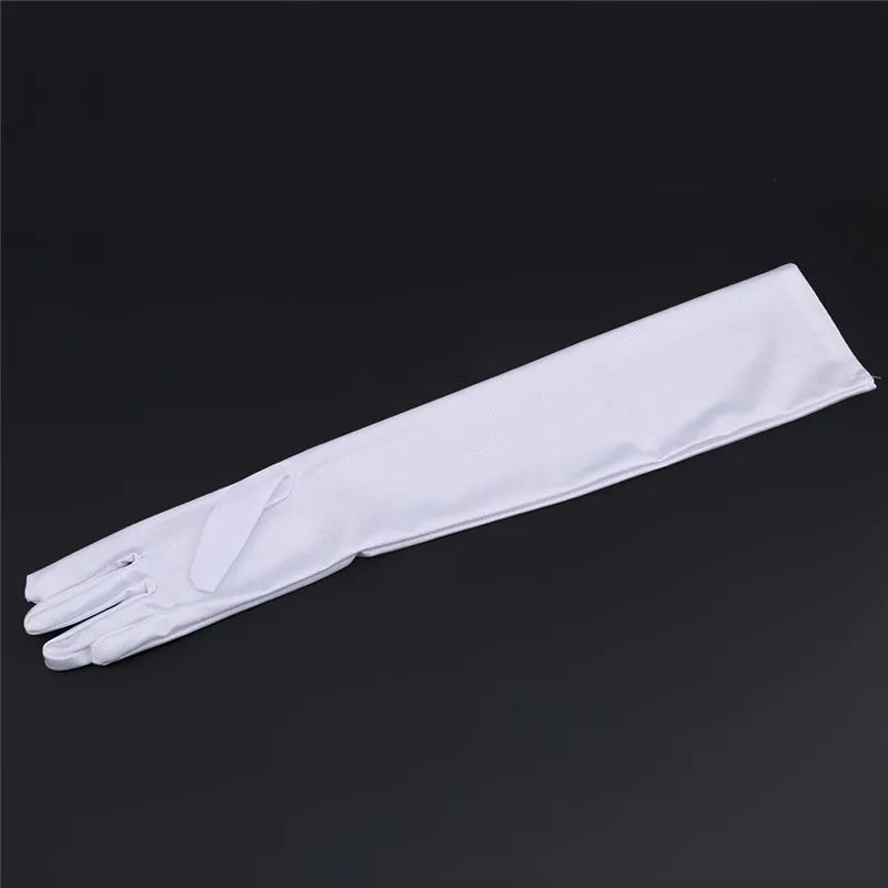 Довгі рукавички Білі 54 см Podarkus BK1066-W BK1066-W фото
