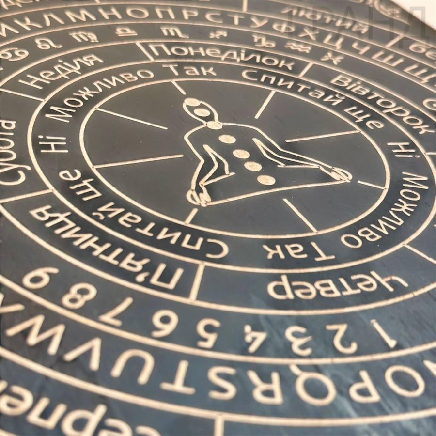 Класична таблиця для роботи з маятником українською мовою 34608 34608 фото