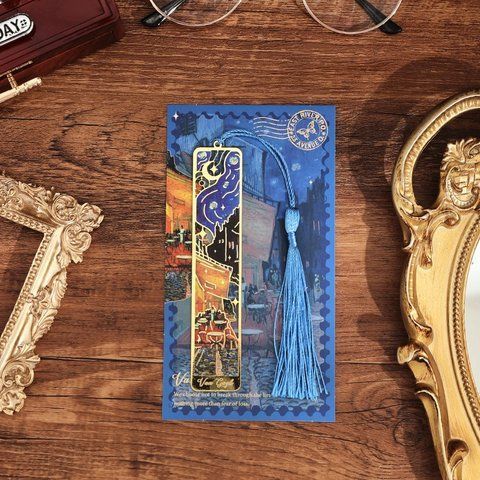 Закладка для книг металева Van Gogh Нічна тераса кафе PK0130-TC PK0130-TC фото